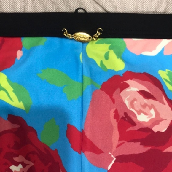 Betsey Johnson FRAMED FLOWERS HIPSTER BOTTOM - Picture 8 of 9